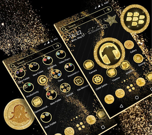 Screenshot of Glitter Launcher Theme