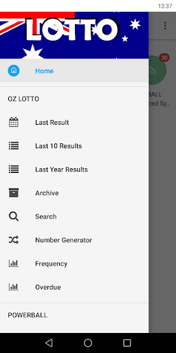 Android application Australia Lotto Results screenshort