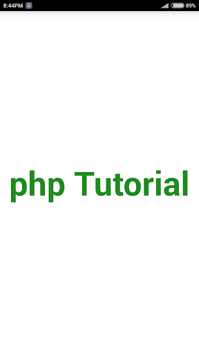 Android application php Tutorial screenshort