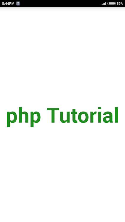 php Tutorial - 3.1.6 - (Android)