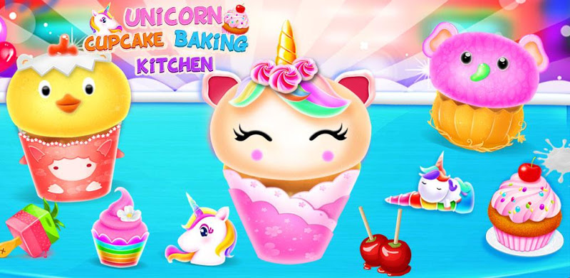 Unicorn Cupcake Baking Kitchen: Dessert Games
