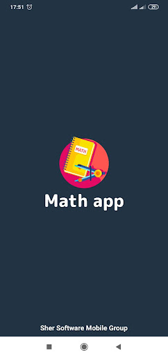 Android application Math Game screenshort