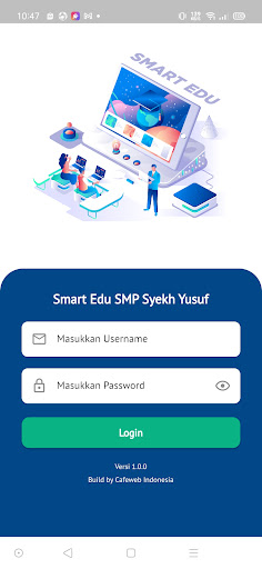 Android application SMART EDU - SMP Syekh Yusuf screenshort
