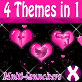Pink Hearts Complete 4 Themes icon