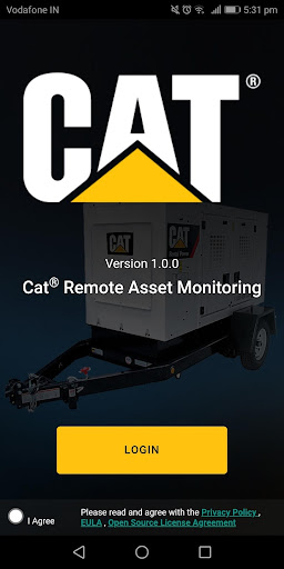 Android application Cat® Remote Asset Monitor screenshort