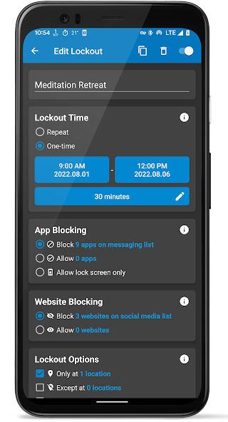 Lock Me Out - App/Site Blocker banner