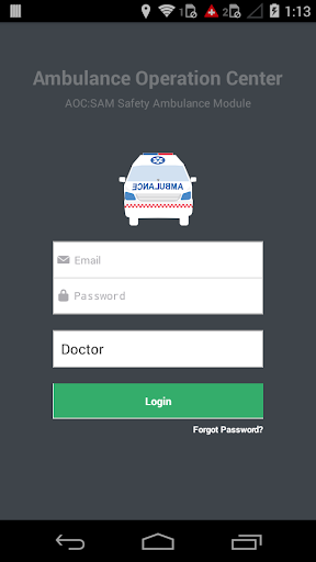 Android application AOC EKG & Map screenshort