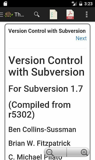 Subversion (svn) Reference Screen 2