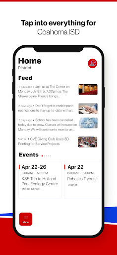 Android application Coahoma ISD, TX screenshort