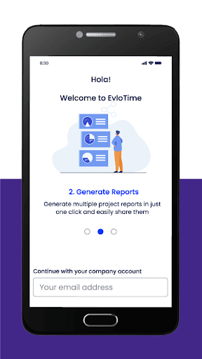 EvloTime Screen 2