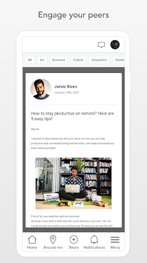 Android application SparkShare HUB screenshort