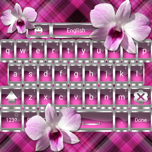 Orchids Go Keyboard theme logo