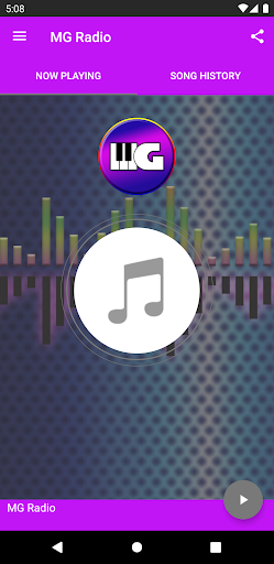 Android application MG radio screenshort