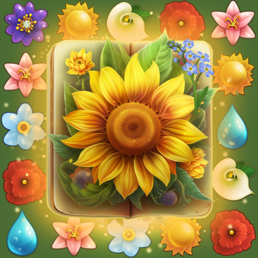 Flower Book Match3 Puzzle Game  Icon