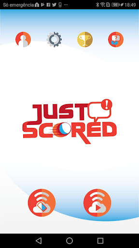 Android application Just Scored screenshort
