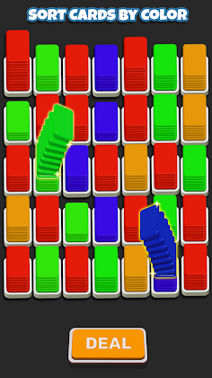 Card Sort Puzzle Shuffle Sort - Screenshot 1