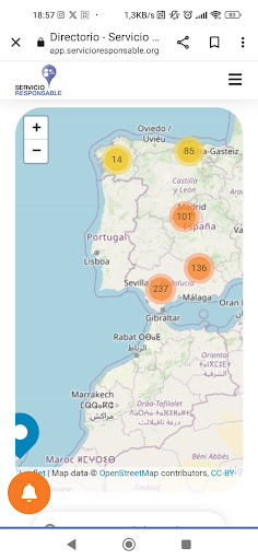 Servicio Responsable Móvil Screen 2