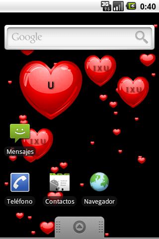 Android application 3D Valentines Wallpaper Lite screenshort
