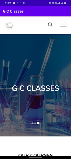 Android application G C CLASSES screenshort