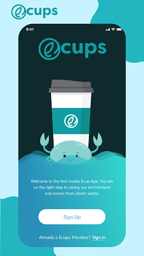 Android application eCups screenshort