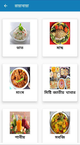Android application Recipe screenshort