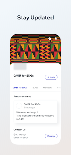 Android application GMEF for SDGs screenshort