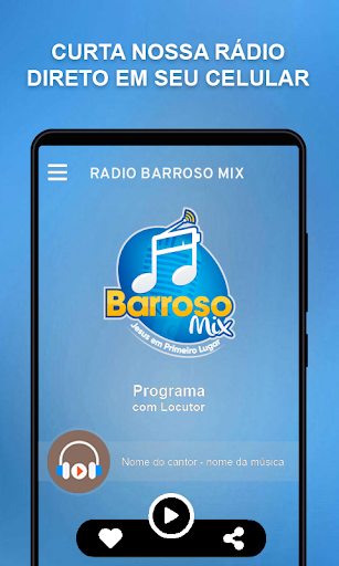 Android application Rádio Barroso Mix screenshort