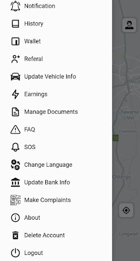 Atwende Driver App Screen 2