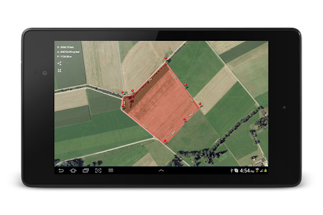 Планиметар - ГПС мерење површине Снимак екрана