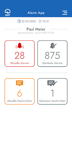 Android application HST Alarm-App screenshort