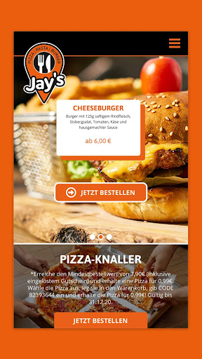 Jays Pizza - Pasta und Burger Screen 2