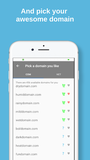 Domain Generator Screen 3