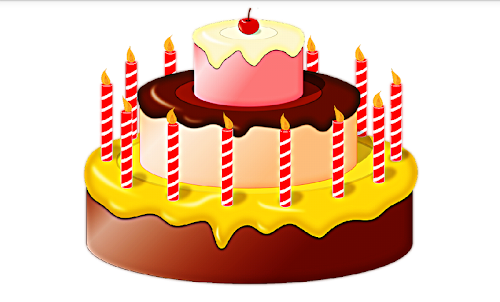Birthday cake simulator