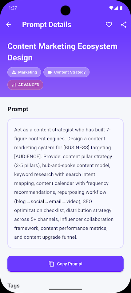 #2. PromptGenius: AI Prompts (Android) di: shaad dev studio