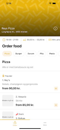 Reys Pizza Screen 2
