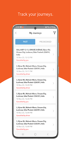 WayWay: Request a ride Screen 2