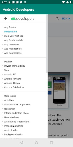Android Developers Screen 2