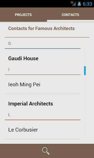 Android application Project Teams screenshort