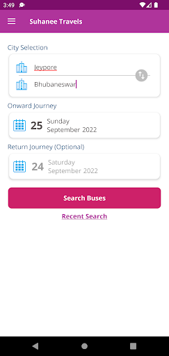 Suhanee Travels Screen 3