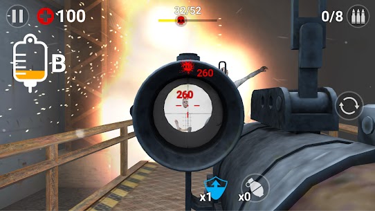 Gun Trigger Zombie MOD APK (Dumb Enemy/God Mode) 4