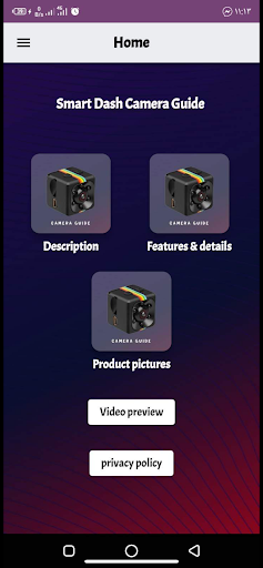 Android application spy mini camera guide screenshort