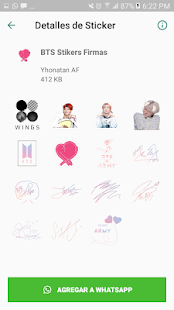 BTS Stickers KPop para Whatsapp Screenshot