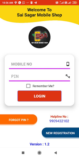 Android application Sai Sagar Mobile Shop screenshort
