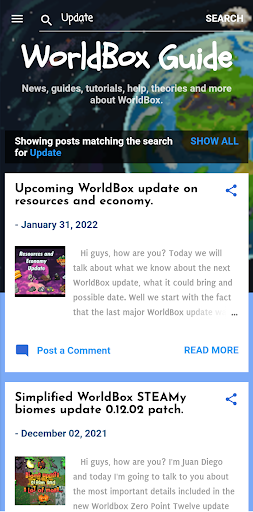 Guide For WorldBox In English