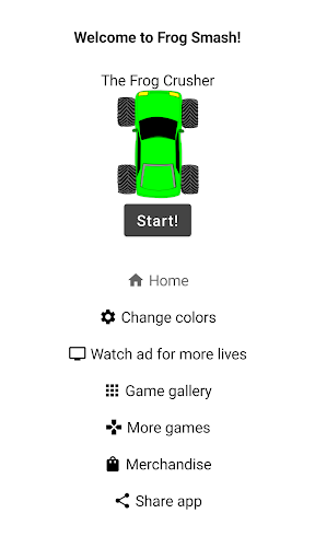 Android application Frog Smash: Racing Game screenshort
