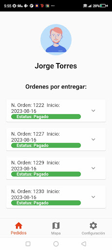 Android application BitDelivery screenshort