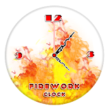 Fire Work Clock Live Wallpaper icon