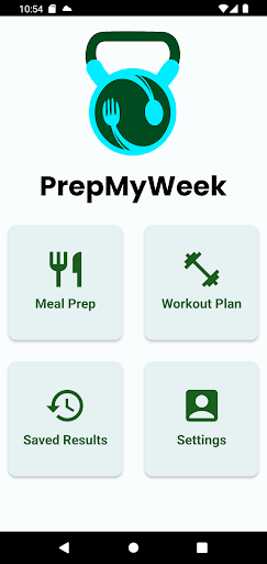Android application PrepMyWeek screenshort