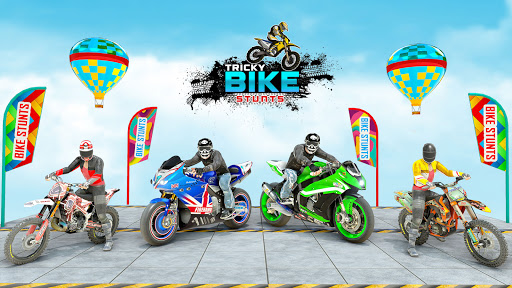 Tricky Bike Stunt Racing Games - New Bike Games 3D