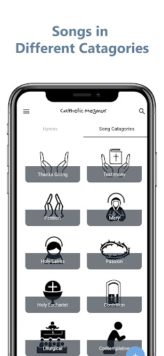Android application Catholic Mezmur screenshort